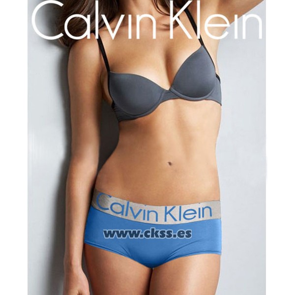 Boxer Calvin Klein Mujer Steel Blateado Azul
